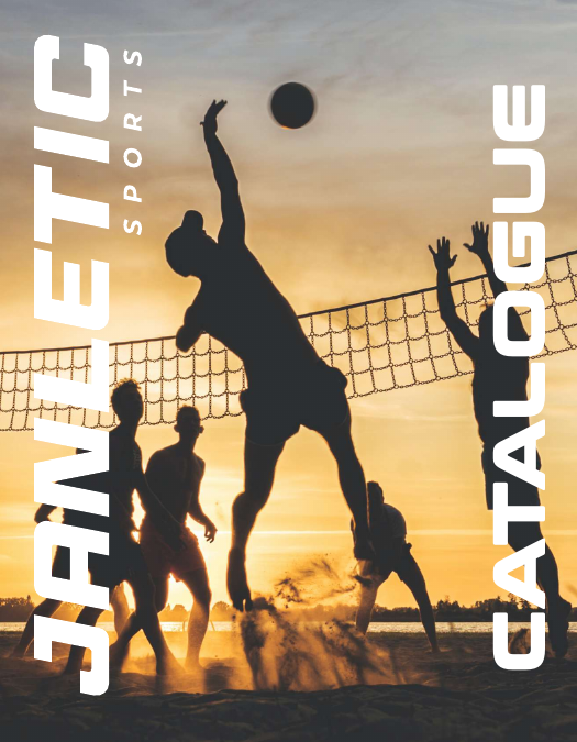 Janletic Sports sportswear catalogue cover — 36 pages of catalogue design by Advert Solutions