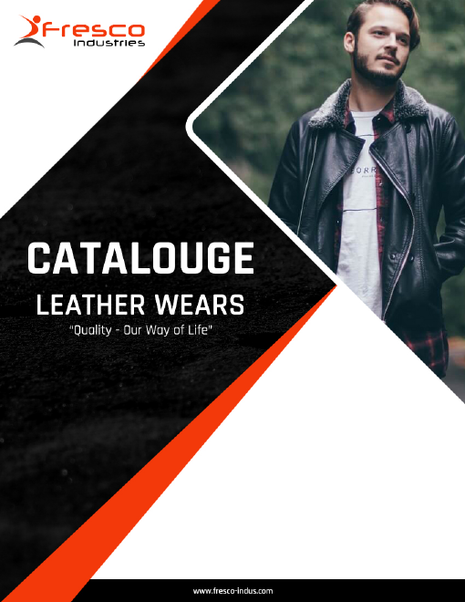 Leather Wears catalogue cover designed for Fresco Industries — 17 pages