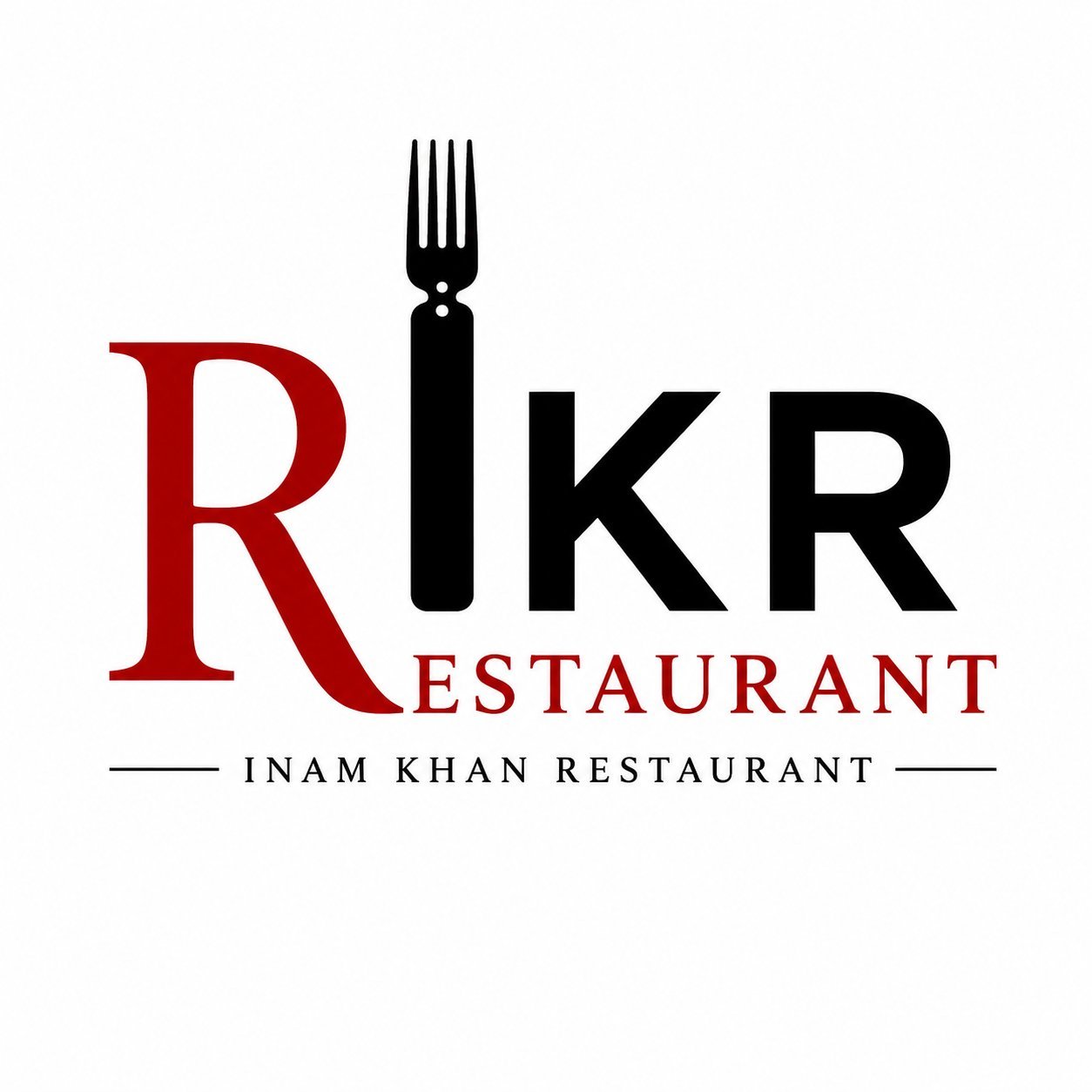 IKR Restaurant (Inam Khan Restaurant) logo — designed by Advert Solutions