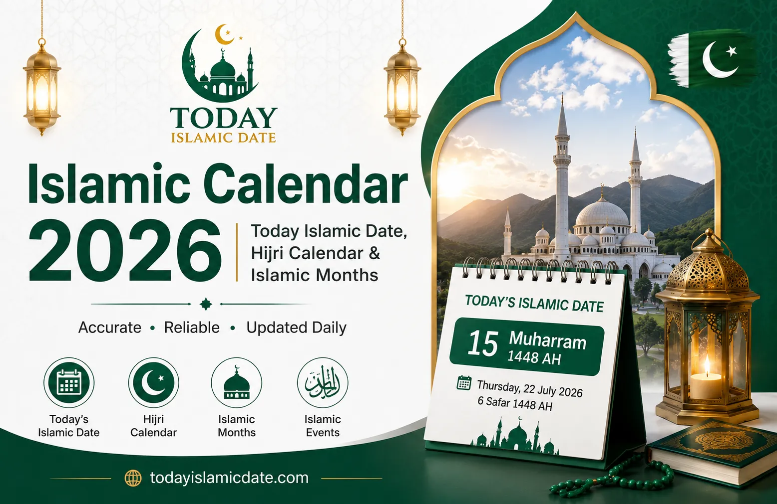 Islamic Calendar 2026 campaign creative — designed by Advert Solutions